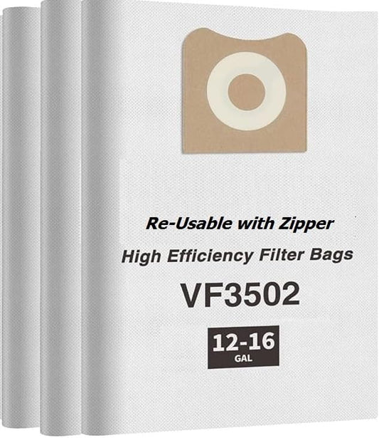 VF3502 WD1950, WD1956 WD1850 WD1851, WD1450 WD1680 WD1270 (75002P2) Filter Bags W/ Zipper