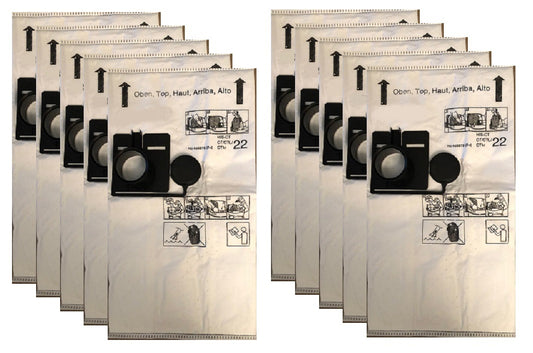 Fits Festool 452970 CT22 SelfClean Filter Bag, Tear-Resistant, 10-Pack
