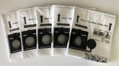 Fits Festool CT33 SelfClean Filter Bag, 452971 Tear-Resistant, 5-Pack