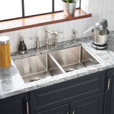 VSR-702 Ultra Modern Kitchen Sink Double Bowl, 16 Gauge Stainless Steel