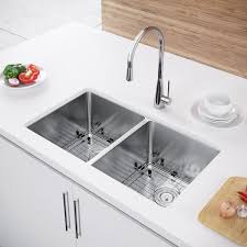 VSR-702 Ultra Modern Kitchen Sink Double Bowl, 16 Gauge Stainless Steel