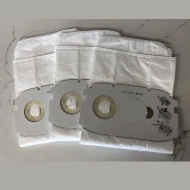 reusable fits festool ct mini midi 498411 filter bag w/zipper 3 pk