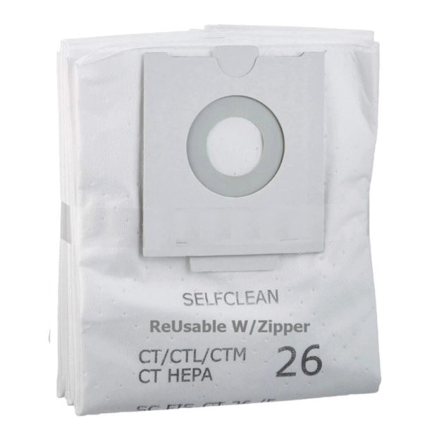 reusable w/ zipper fits festool ct26 filter bags, selfclean 3 pk 496187