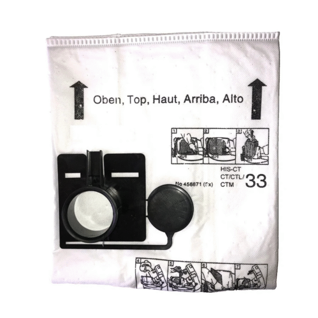 fits festool ct33 selfclean filter bag, 452971 tear resistant, 5 pack